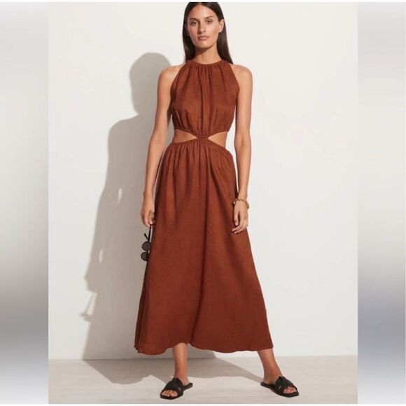 Faithfull the Brand Dresses & Skirts - Faithfull the Brand Trapani Cut Out Linen Dress